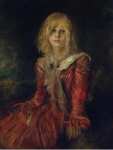 Lenbach Franz von Portrait of Marion Lenbach  - Hermitage